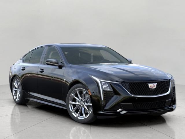 2026 Cadillac CT5 4dr Sdn Sport in Black Raven — front three-quarter view