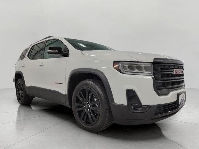 2023 GMC Acadia AWD SLT in Summit White — front three-quarter view