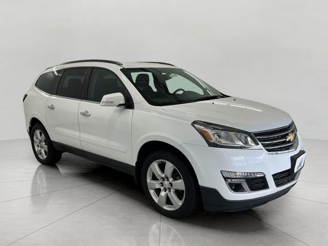 2017 Chevrolet Traverse AWD 1LT in Summit White — front three-quarter view